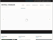 Tablet Screenshot of hotelvikram.co.in